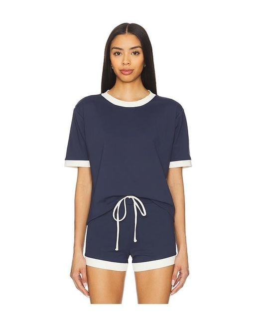 PORT DE BRAS Akari Tシャツ Blue