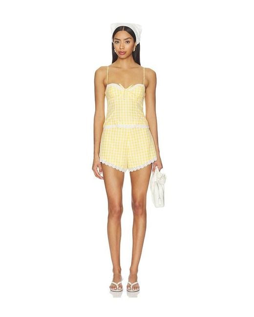 MAJORELLE Yellow Peggy Hot Short