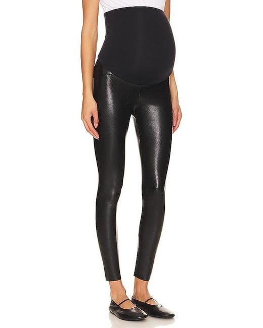 Commando Black Faux Leather Maternity Legging