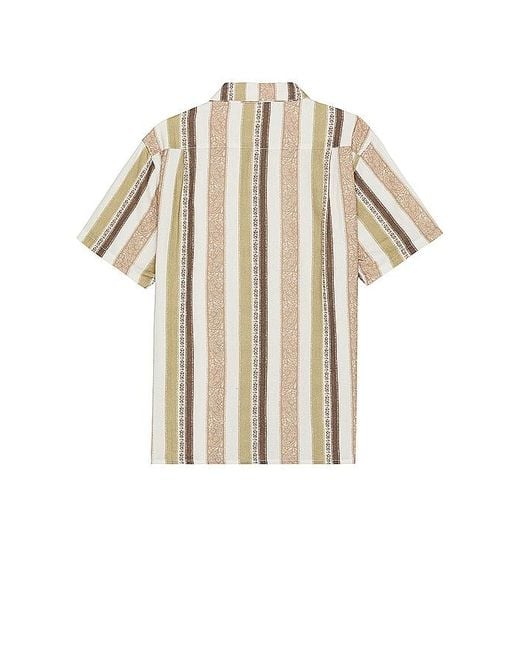 Rhythm Natural Paisley Stripe Shirt for men