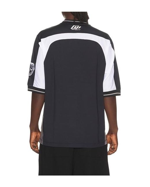 Off-White c/o Virgil Abloh Black Eagle Team Soccer Jersey for men