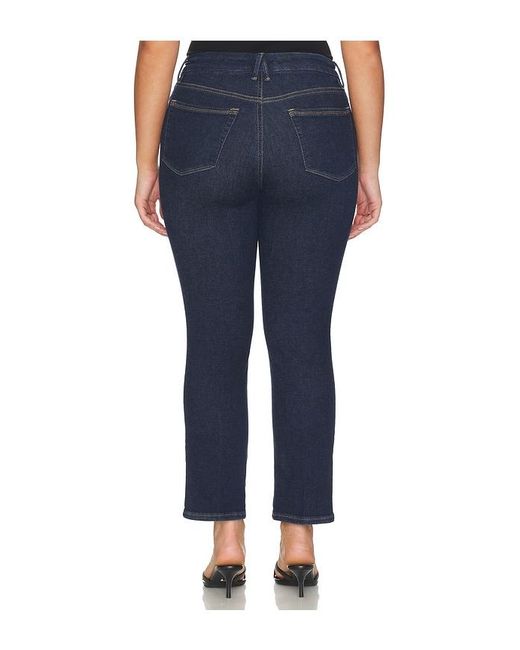GOOD AMERICAN Blue Good Legs Straight Jeans