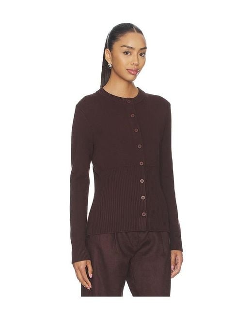 ALIGNE Purple Cardigan Ruby