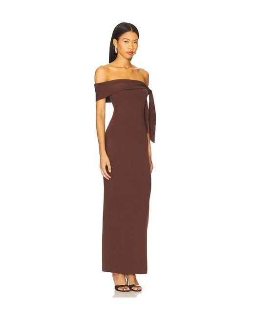 SNDY'S Brown Jaymes Maxi Dress