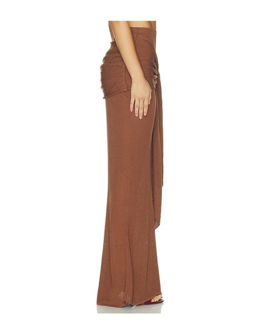 SER.O.YA Brown Santee Skirt