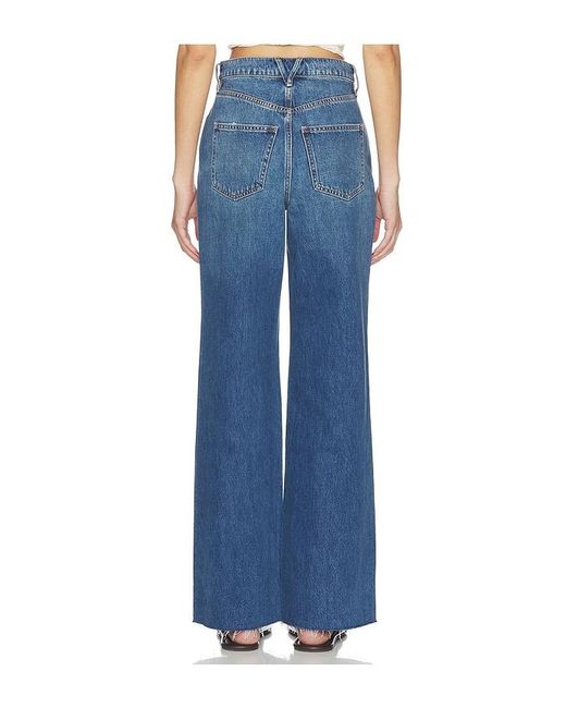 Veronica Beard Blue Taylor Wide Leg Jeans