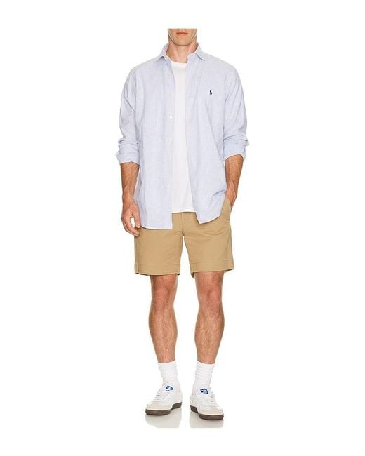 Polo Ralph Lauren Natural Bedford Cotton Stretch Twill Short for men