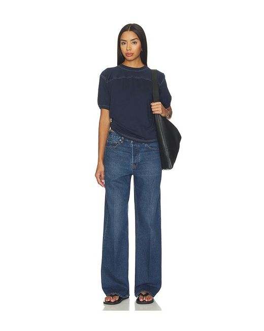 GOOD AMERICAN Blue Vintage Low Slung Baggy Jean