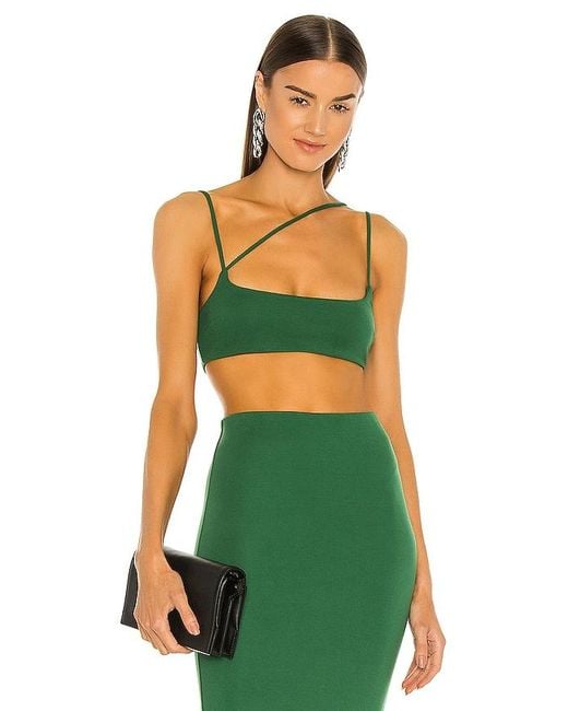 Michael Costello Green X Revolve Amira Crop Top
