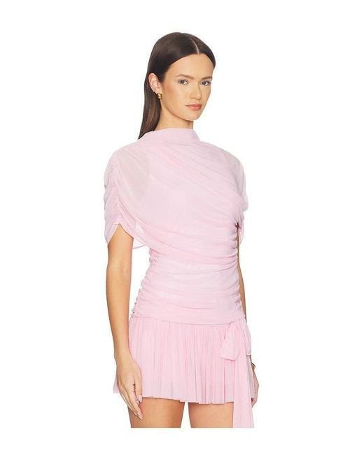 Amanda Uprichard Pink X Revolve Evianna Top