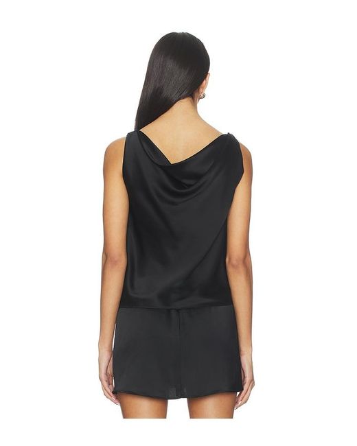 Leset Black Barb Shell Top
