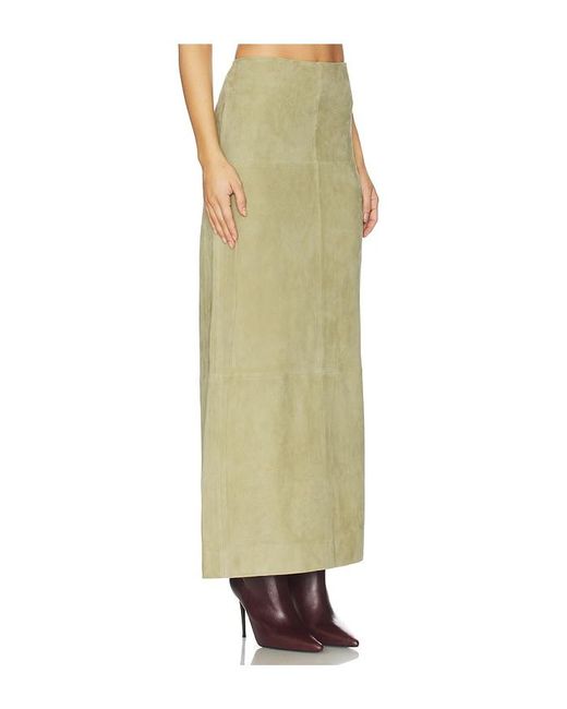 SRG Green Sonya Suede Skirt