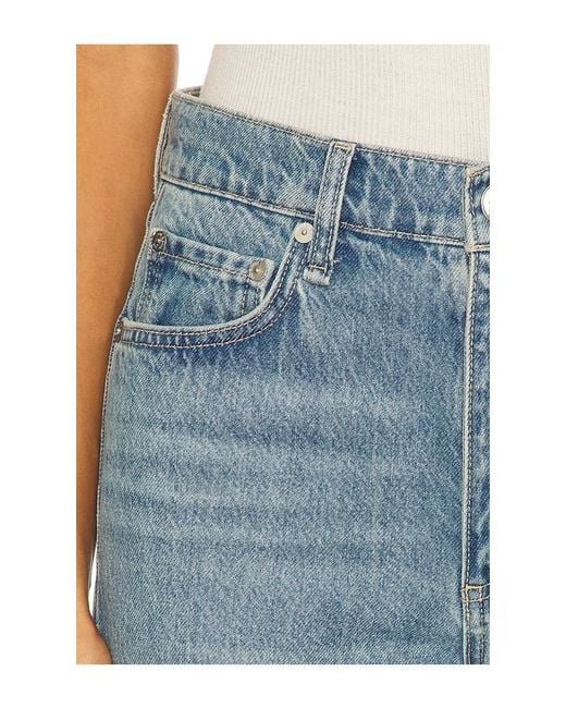 Rag & Bone Blue Shea Ankle Straight Jeans