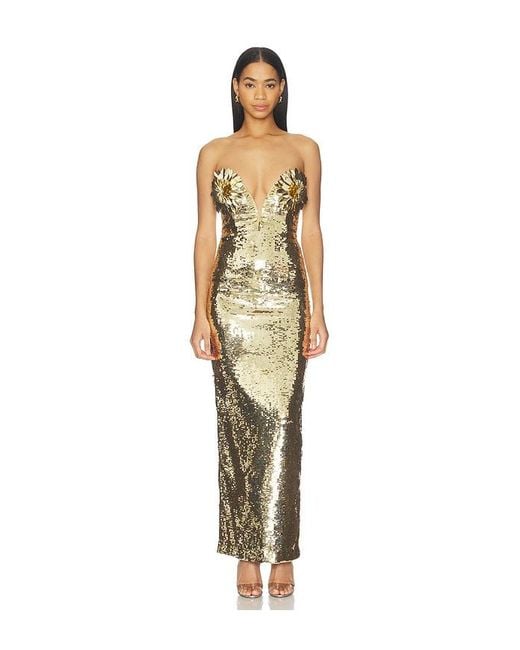 retroféte Metallic Amulet Dress