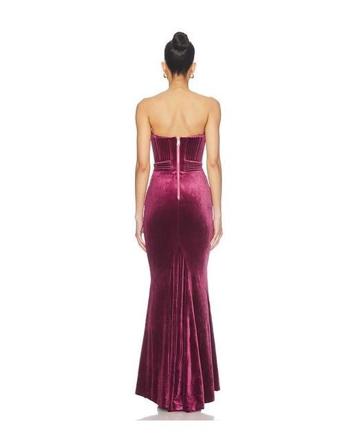 Zhivago Red Reine De Reinettes Velvet Gown