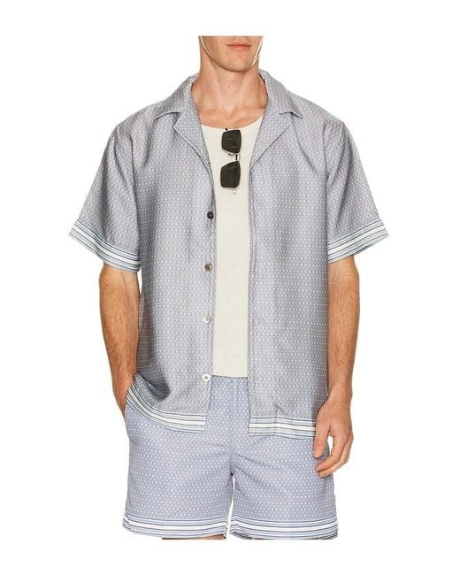 CHE White Lucena Printed Shirt for men