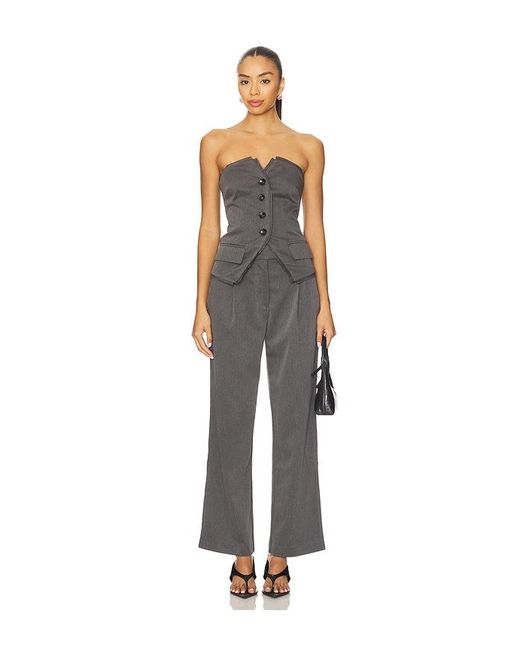 OSIS STUDIO Gray Faith Top