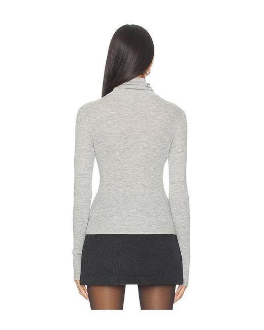 FAVORITE DAUGHTER Gray Amelia Long Sleeve Top