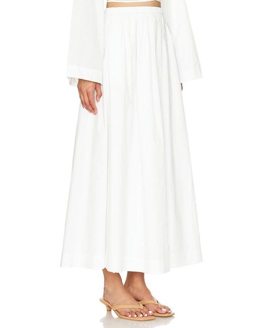 Faithfull The Brand White Scanno Skirt
