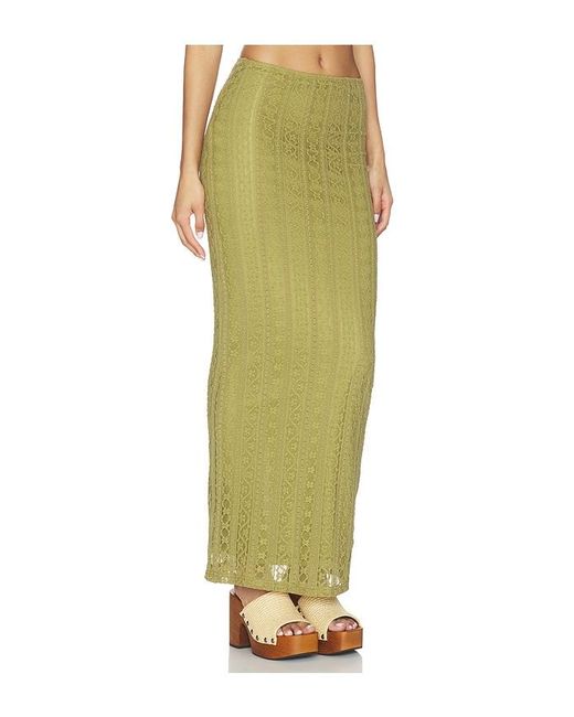 MORE TO COME Green Lali Maxi Skirt Set