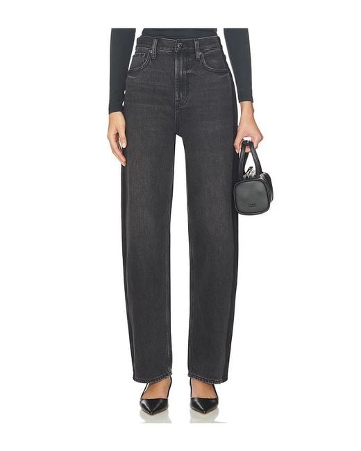 Pistola Wes High Rise Barrel Jeans Black