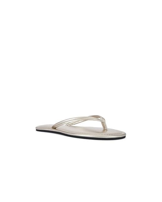 St. Agni White Thong Detail Slide