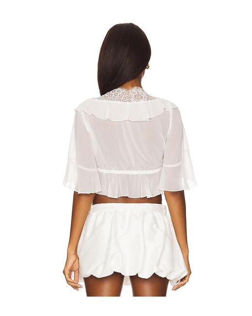 Bardot White Louelle Lace Top