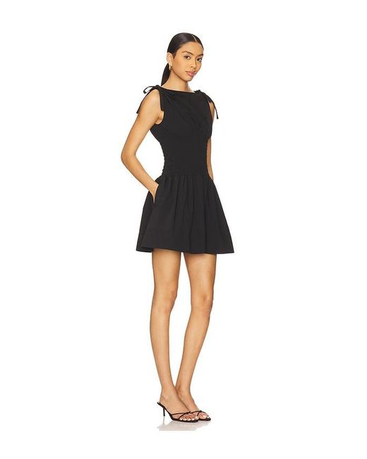Amanda Uprichard Black Riviera Mini Dress
