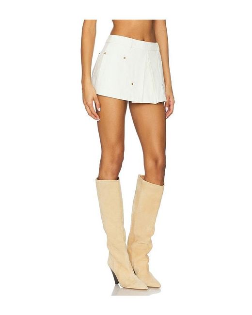 Lovers + Friends White Skorts Micah