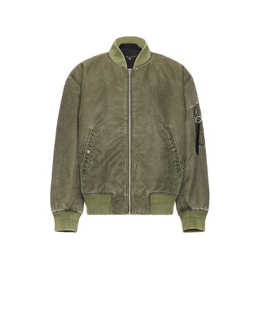 Rag Bone Recycled Nylon Padded Bomber Jacket in Green for Men Lyst UK
