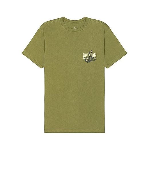 Camiseta Brixton de hombre de color Green