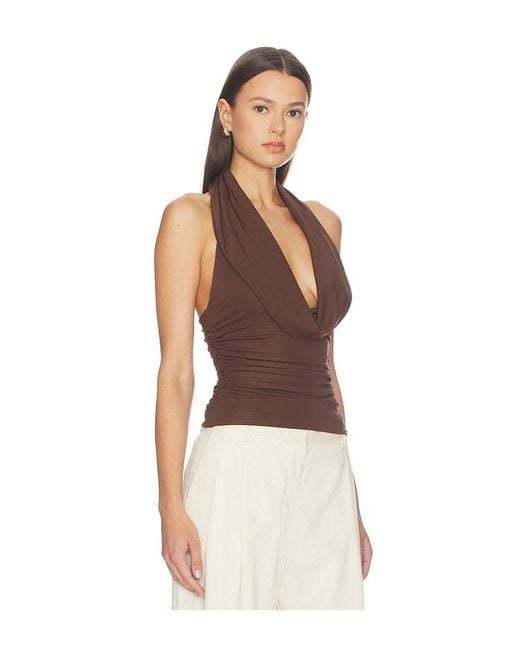 Lovers + Friends Brown Sara Top