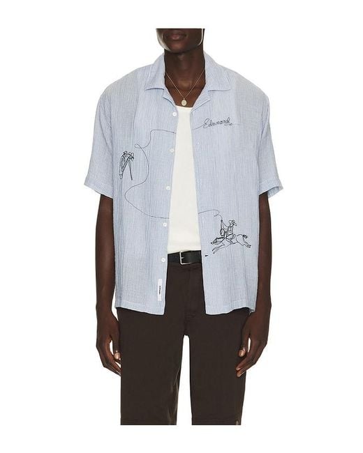 Edmmond Studios White Western Shirt for men
