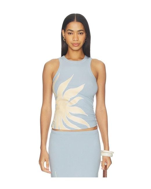 Never Fully Dressed Blue Ice Sol Rib Tank