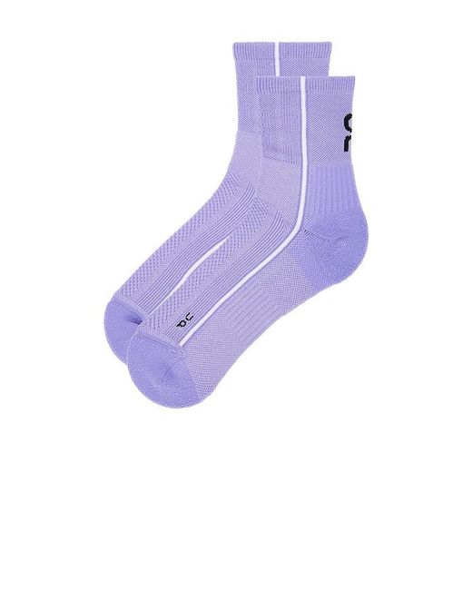 On Shoes Purple Court Sock High for men