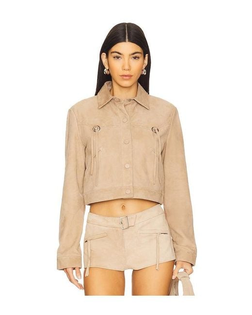 Lamarque Natural X Revolve Luna Cropped Jacket