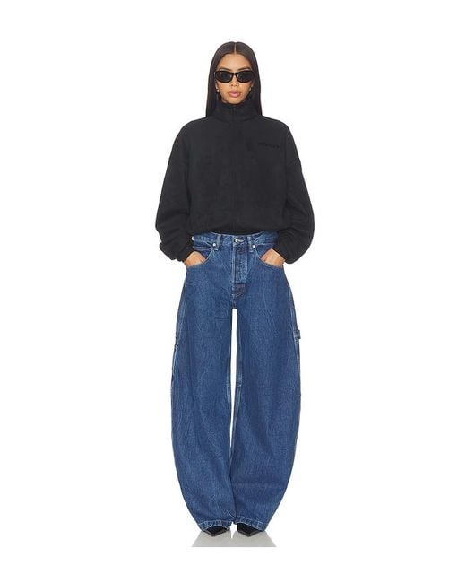 Alexander Wang Blue Pre-Styled Oversized Wide Leg