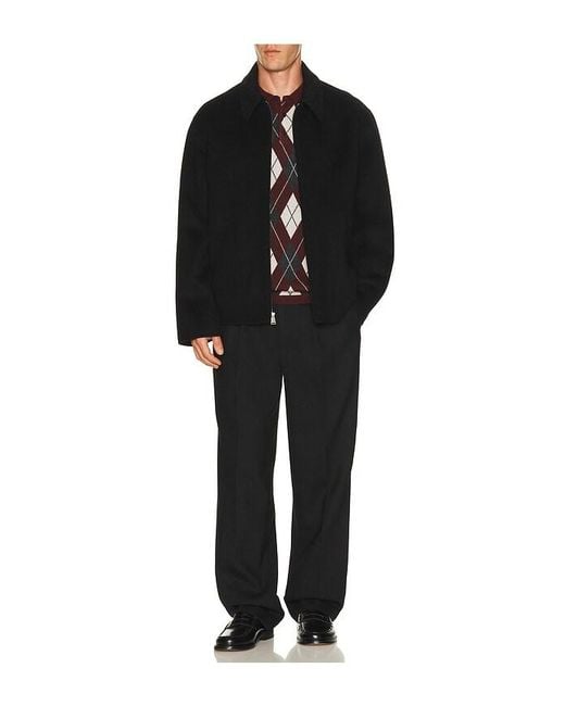 Jonathan Simkhai Black Julian Pleated Trouser for men