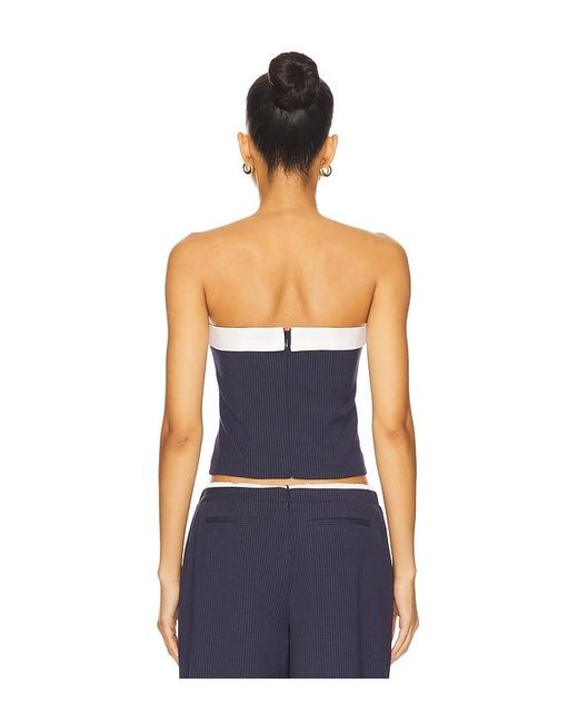 Lovers + Friends Blue Ashley Top