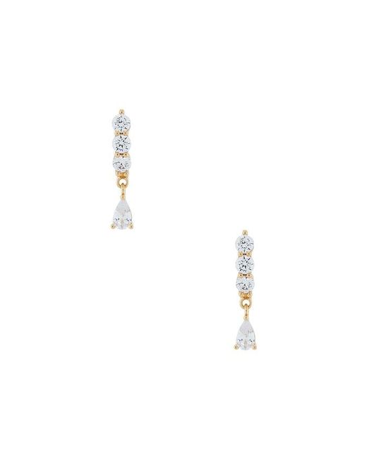 Lili Claspe Metallic Hilary Pear Dangles