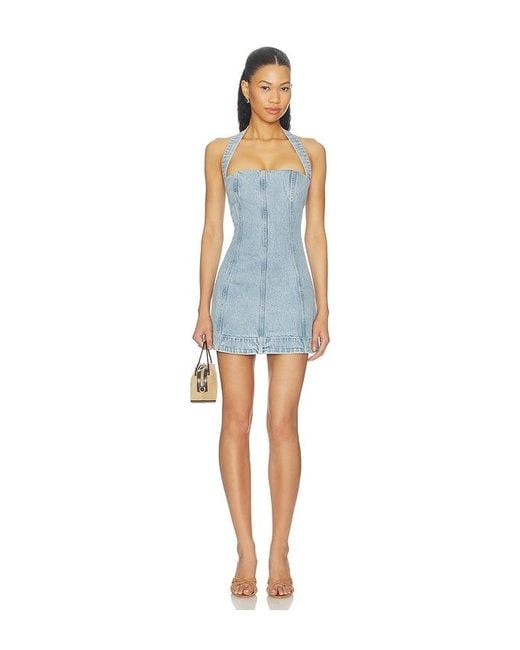 retroféte Blue Vivara Denim Dress