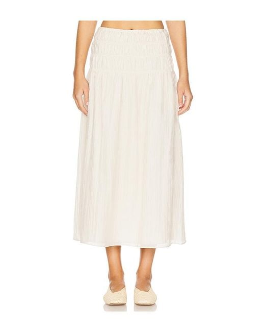 LPA Emelia Skirt White