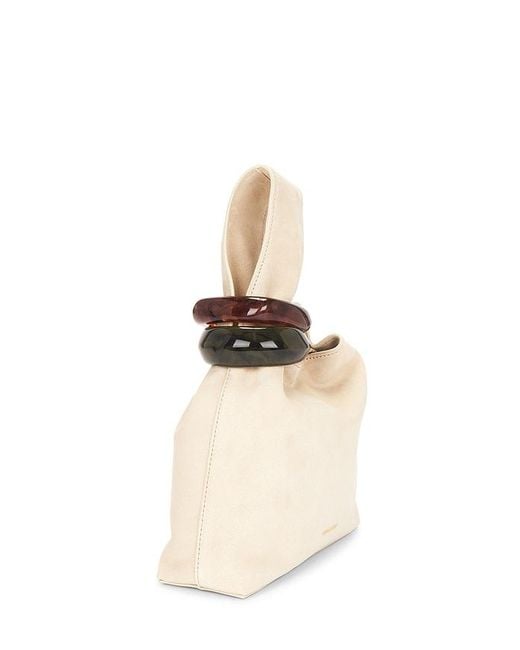 Veronica Beard Natural Suede Swing Bag