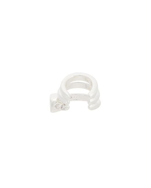 Ettika White Cluster Ear Cuff