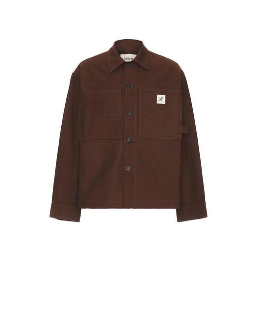 Agolde Brown X Rsvp Gallery Erving Shirt Jacket for men