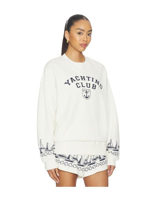 Beach Riot White Devyn Oversized Sweatshirt