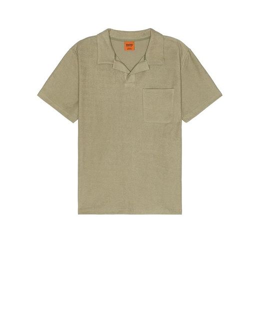 Rhythm Green Vintage Terry Polo for men