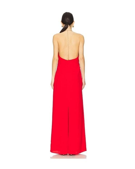 Rachel Gilbert Red Raye Gown