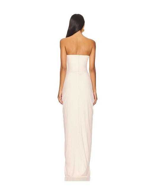 Deme by Gabriella White Pearl Gown