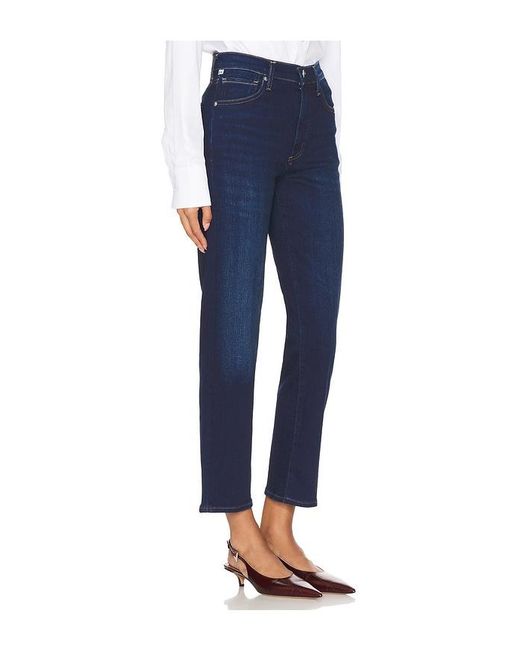Citizens of Humanity Blue Caia High Rise Straight Jeans